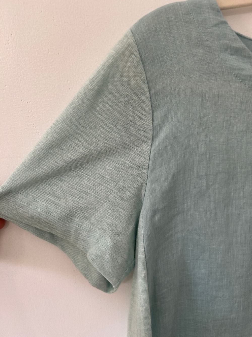 J.Jill Love Linen Top Women’s S Green Lightweight Flowy Short Sleeve Casual - Picture 9 of 14